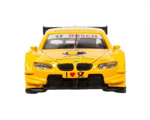 Машина АВТОПАНОРАМА BMW M3 DTM, желтый, 1/42, инерция, в/к 17,5*12,5*6,5 см