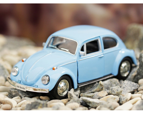 Машина Ideal 1:30-39 Volkswagen Beetle (блест. метал. фиолет.)