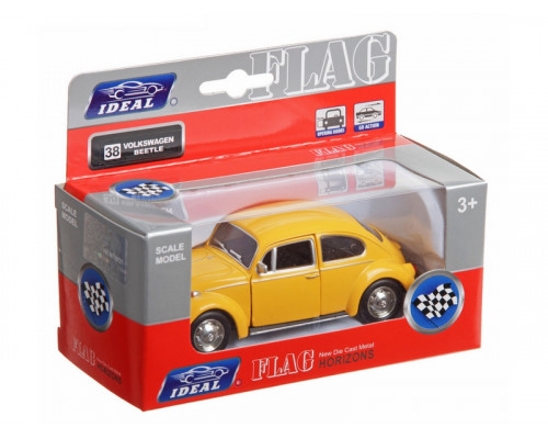 Машина Ideal 1:30-39 Volkswagen Beetle (блест. метал. фиолет.)