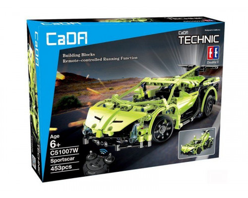 Р/У конструктор CaDA Technic спортивная машина (453 детали)