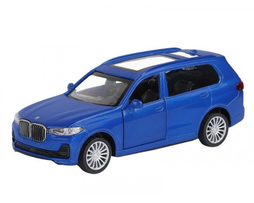 Машина АВТОПАНОРАМА BMW X7, синий, 1/44, инерция, в/к 17,5*12,5*6,5 см