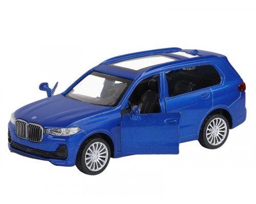 Машина АВТОПАНОРАМА BMW X7, синий, 1/44, инерция, в/к 17,5*12,5*6,5 см