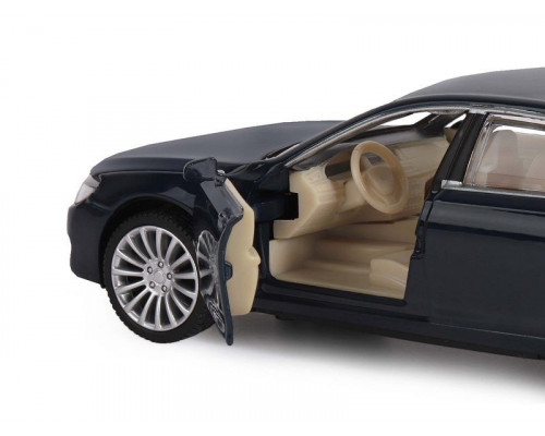 Машина АВТОПАНОРАМА BMW 760LI, синий, 1/34, свет, звук, инерция, в/к 17,5*13,5*9 см