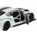 Машина АВТОПАНОРАМА Bentley Continental GT3, белый, 1/32, свет, звук, инерция, в/к 17,5*13,5*9 см