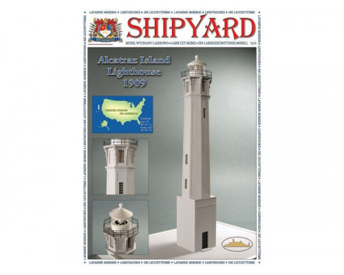 Сборная картонная модель Shipyard маяк Lighthouse Alcatraz (№28), 1/72