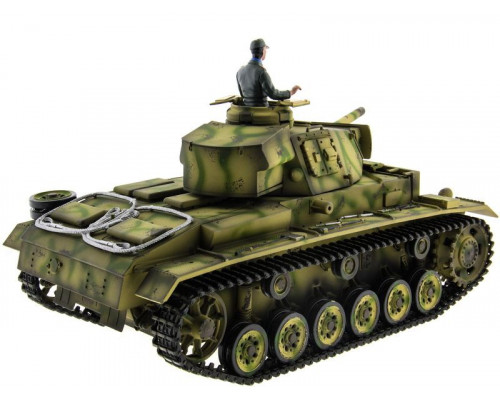 Р/У танк Taigen 1/16 Panzerkampfwagen III (Германия) HC (для ИК танкового боя) 2.4G RTR