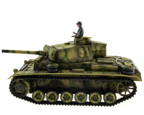 Р/У танк Taigen 1/16 Panzerkampfwagen III (Германия) HC (для ИК танкового боя) 2.4G RTR