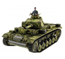 Р/У танк Taigen 1/16 Panzerkampfwagen III (Германия) HC (для ИК танкового боя) 2.4G RTR