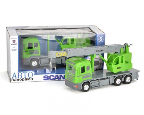 Машина АВТОПАНОРАМА SCANIA (кран) 1/40 инерц., в/к 28*14*12