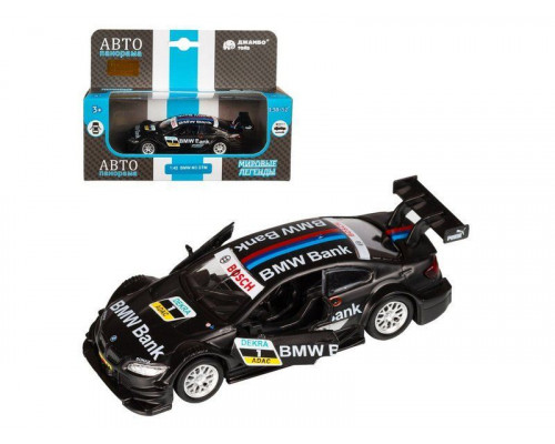 Машина АВТОПАНОРАМА BMW M3, DTM, 1/42, черный, инерция, откр. двери, в/к 17,5*12,5*6,5 см