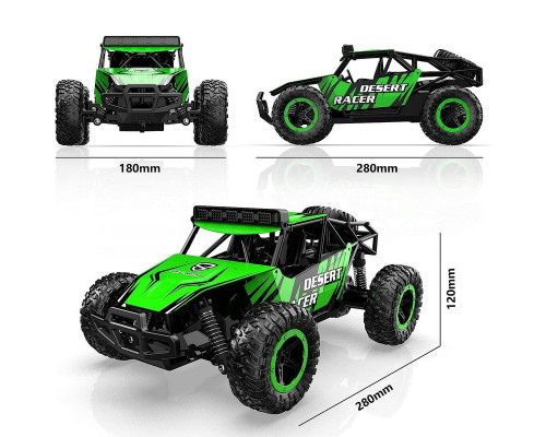 Радиоуправляемый внедорожник Volantex RC Desert King зеленый 2WD 2.4G 1/16 RTR