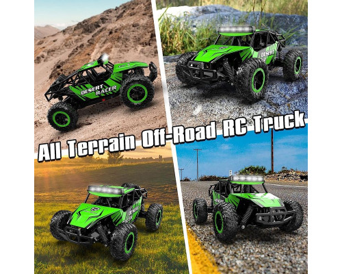 Радиоуправляемый внедорожник Volantex RC Desert King зеленый 2WD 2.4G 1/16 RTR