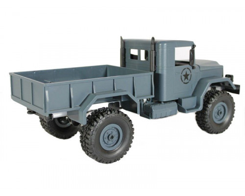 Радиоуправляемая машина MN MODEL военный грузовик (серый) 4WD 2.4G 1/16 RTR