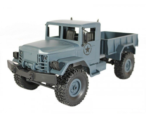 Радиоуправляемая машина MN MODEL военный грузовик (серый) 4WD 2.4G 1/16 RTR