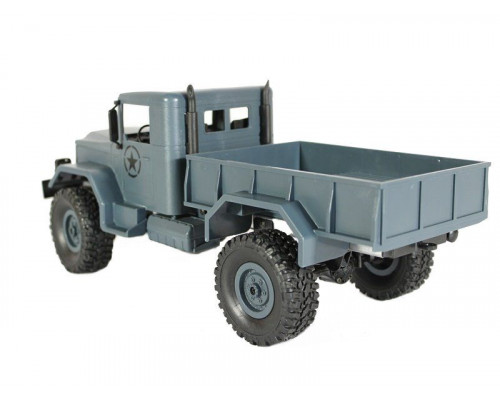 Радиоуправляемая машина MN MODEL военный грузовик (серый) 4WD 2.4G 1/16 RTR