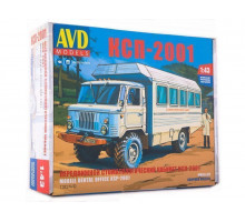 Сборная модель AVD Передвижной стоматологический кабинет КСП-2001, 1/43