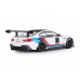 Машина АВТОПАНОРАМА BMW M6 GT3, белый, 1/24, свет, звук, в/к 24,5*12,5*10,5 см