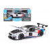 Машина АВТОПАНОРАМА BMW M6 GT3, белый, 1/24, свет, звук, в/к 24,5*12,5*10,5 см