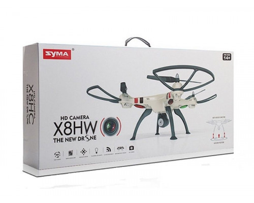 Р/У квадрокоптер Syma X8HW с FPV трансляцией Wi-Fi, барометр 2.4G RTF