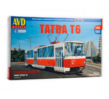 Сборная модель AVD Трамвай Tatra-T6, 1/43