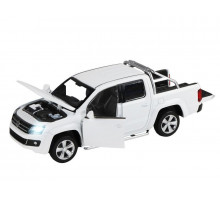 Машина "АВТОПАНОРАМА" Volkswagen Amarok, белый, 1/30, свет, звук, инерция, в/к 20*10*11 см