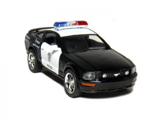 Машина Kinsmart 1:38 FORD Mustang GT Police инерция (1/12шт.) б/к