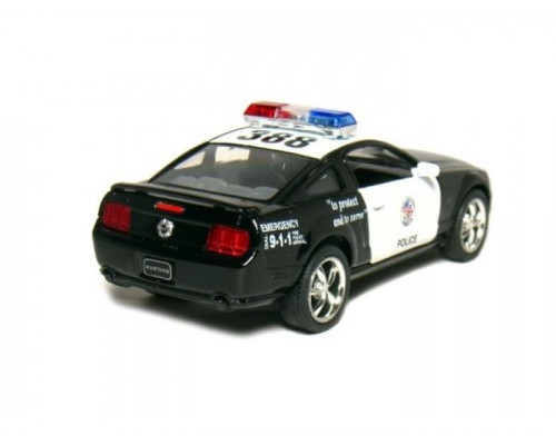 Машина Kinsmart 1:38 FORD Mustang GT Police инерция (1/12шт.) б/к