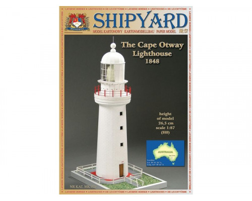 Сборная картонная модель Shipyard маяк Cape Otway Lighthouse (№57), 1/87