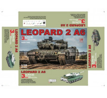 Р/У танк Taigen 1/16 Leopard 2 A6 (Германия) METAL EDITION KIT 3 IN 1