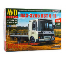 Сборная модель AVD Внутризаводской транспорт ПАЗ-3205 ВЗТ 0-11, 1/43