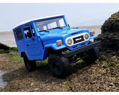 Радиоуправляемая машина WPL японский внедорожник FJ40 (голубая) 4WD 2.4G 1/16 RTR