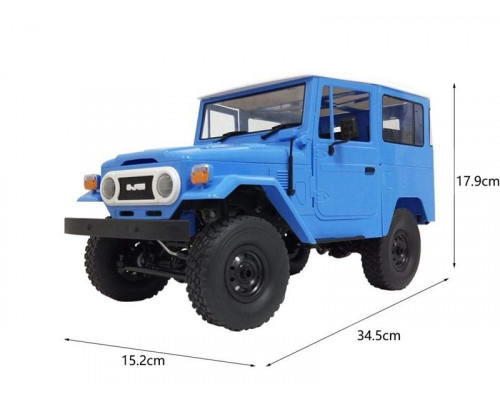 Радиоуправляемая машина WPL японский внедорожник FJ40 (голубая) 4WD 2.4G 1/16 RTR