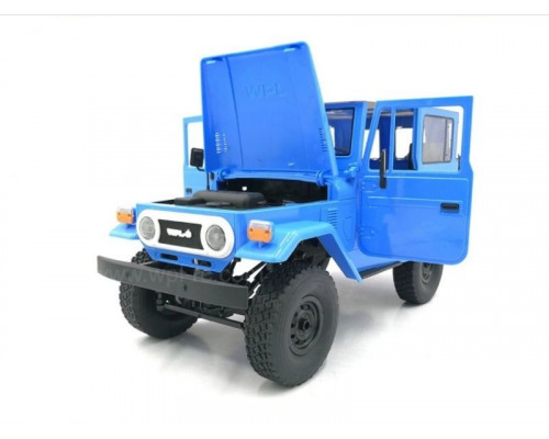 Радиоуправляемая машина WPL японский внедорожник FJ40 (голубая) 4WD 2.4G 1/16 RTR