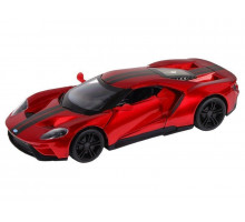 Машина "АВТОПАНОРАМА" Ford GT, красный, 1/32, свет, звук, инерция, в/к 17,5*12,5*6,5 см