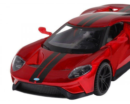 Машина АВТОПАНОРАМА Ford GT, красный, 1/32, свет, звук, инерция, в/к 17,5*12,5*6,5 см