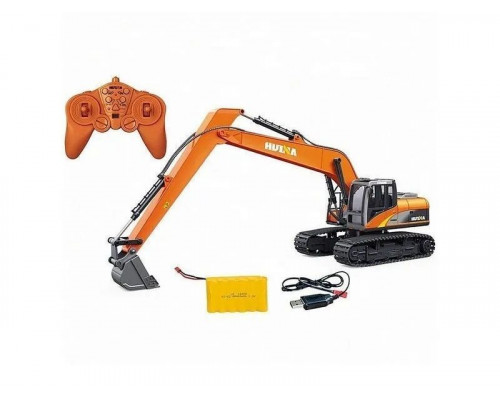 Радиоуправляемый экскаватор HUI NA TOYS, длиннорукий, красный 2.4G 15CH 1/14 RTR