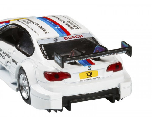 Машина АВТОПАНОРАМА BMW M3 DTM, 1/42, белый, инерция, откр. двери, в/к 17,5*12,5*6,5 см