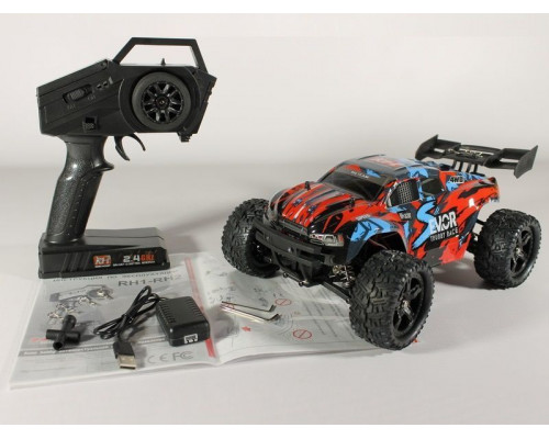 Радиоуправляемая трагги Remo Hobby S EVO-R Brushless V2.0 (красная) 4WD 2.4G 1/16 RTR