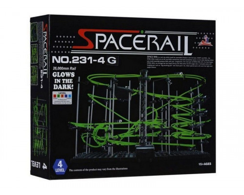 Конструктор динамический Spacerail 231-4G, 26м (Level 4), светящиеся рельсы