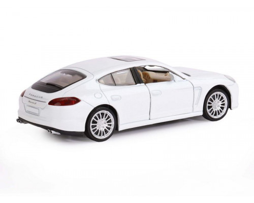 Машина АВТОПАНОРАМА Porsche Panamera S, белый, 1/32, свет, звук, инерция, в/к 17,5*13,5*9 см