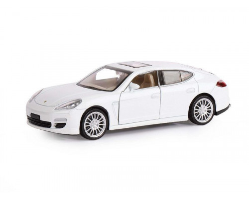 Машина АВТОПАНОРАМА Porsche Panamera S, белый, 1/32, свет, звук, инерция, в/к 17,5*13,5*9 см